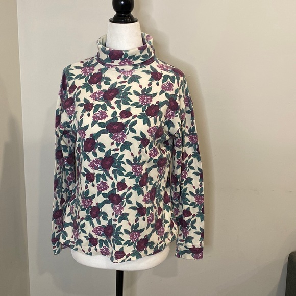 Vintage‎ Floral Turtleneck - Picture 2 of 4